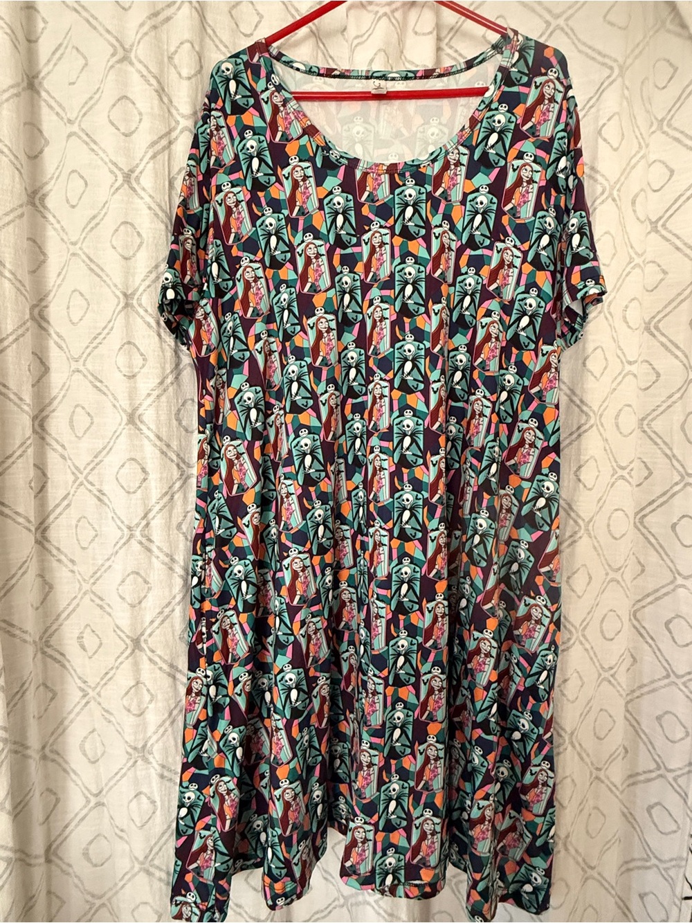 Jack and Sally Inspired swing dress with pockets.